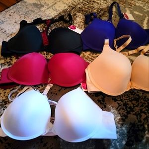 Lot of 5 brand new front closure bras